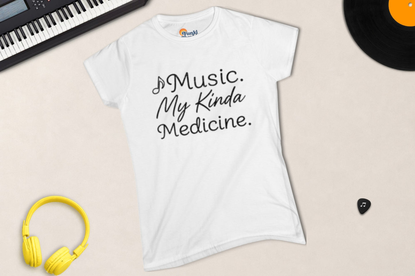 Music. My Kinda Medicine women's fitted music lover tee – Funki Threads