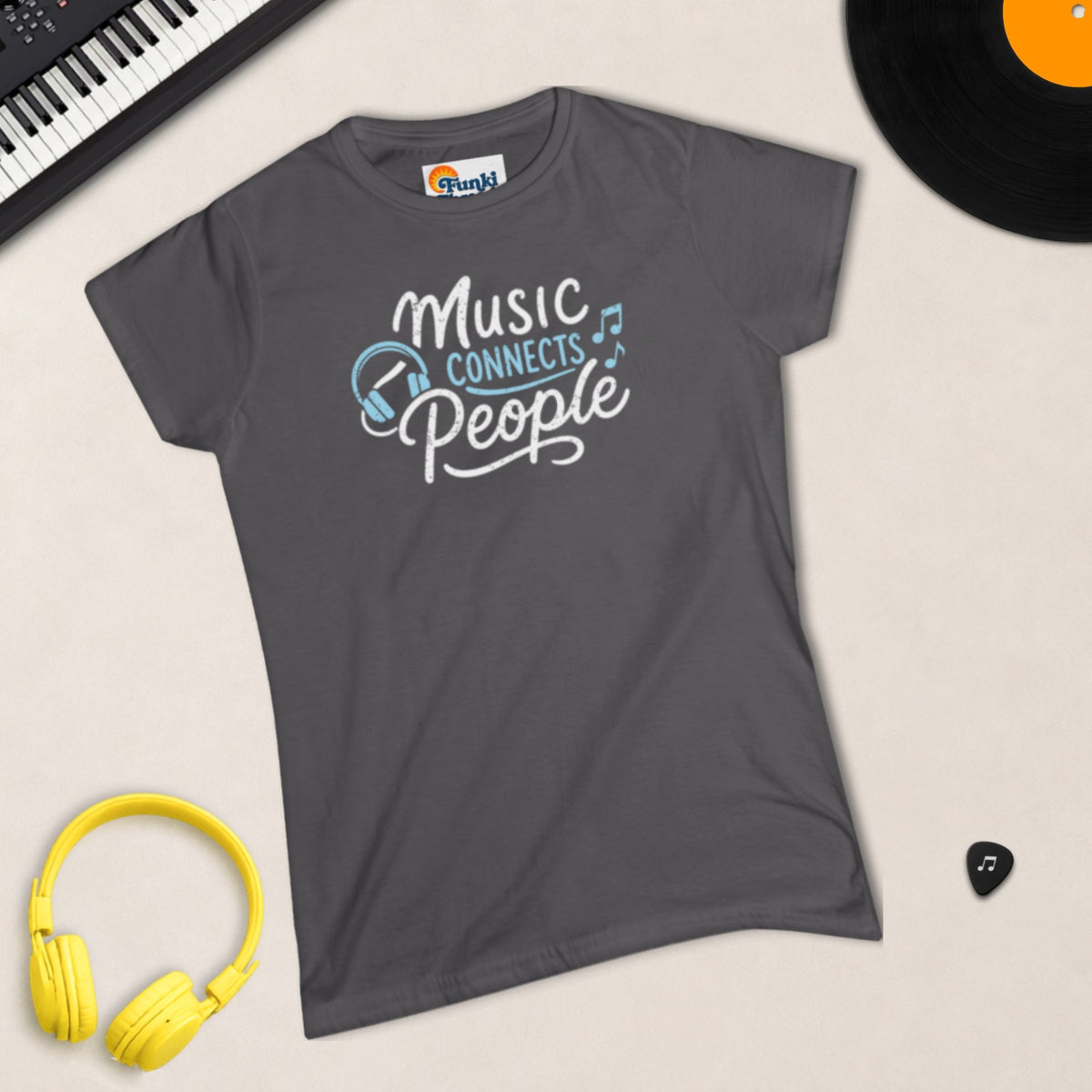 Music Connects People – Women's Semi-Fitted Tee