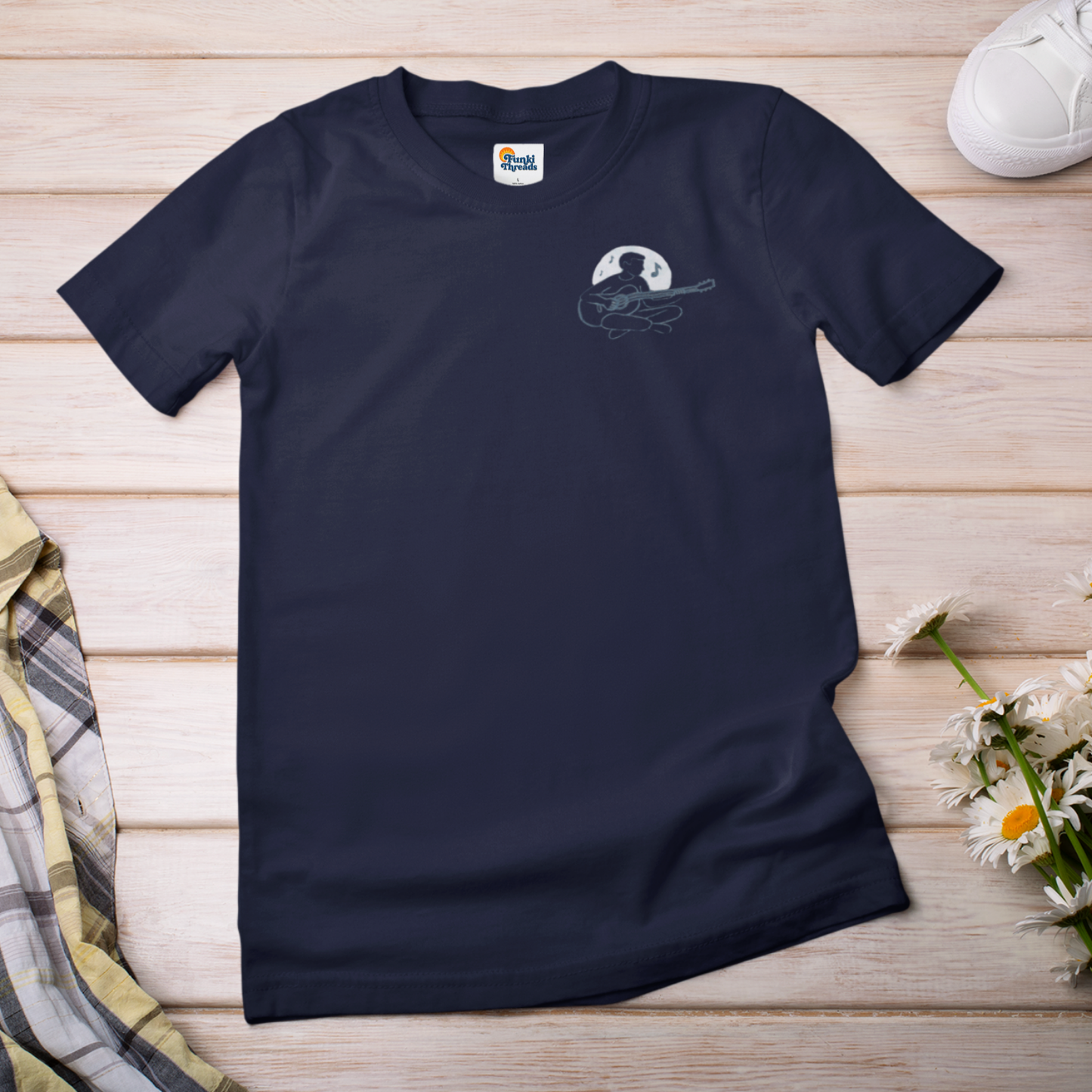 More Melody Less Anxiety Guitar T-Shirt | Music Lover Relaxation Tee