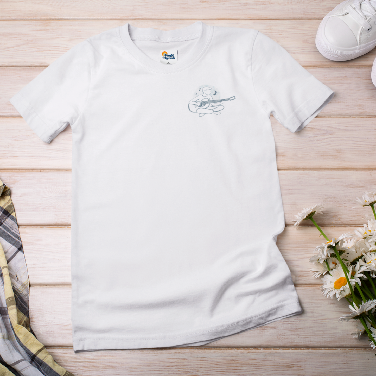 More Melody Less Anxiety Guitar T-Shirt | Music Lover Relaxation Tee