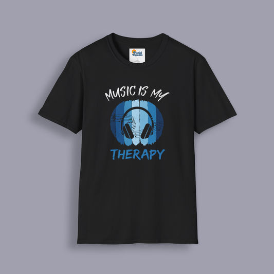 Music Is My Therapy T-Shirt | Music Lover Mental Health Tee