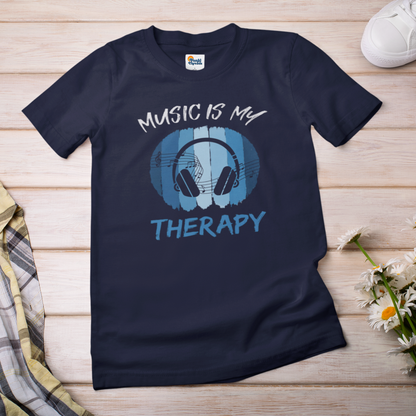 Music Is My Therapy T-Shirt | Music Lover Mental Health Tee