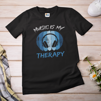 Music Is My Therapy T-Shirt | Music Lover Mental Health Tee