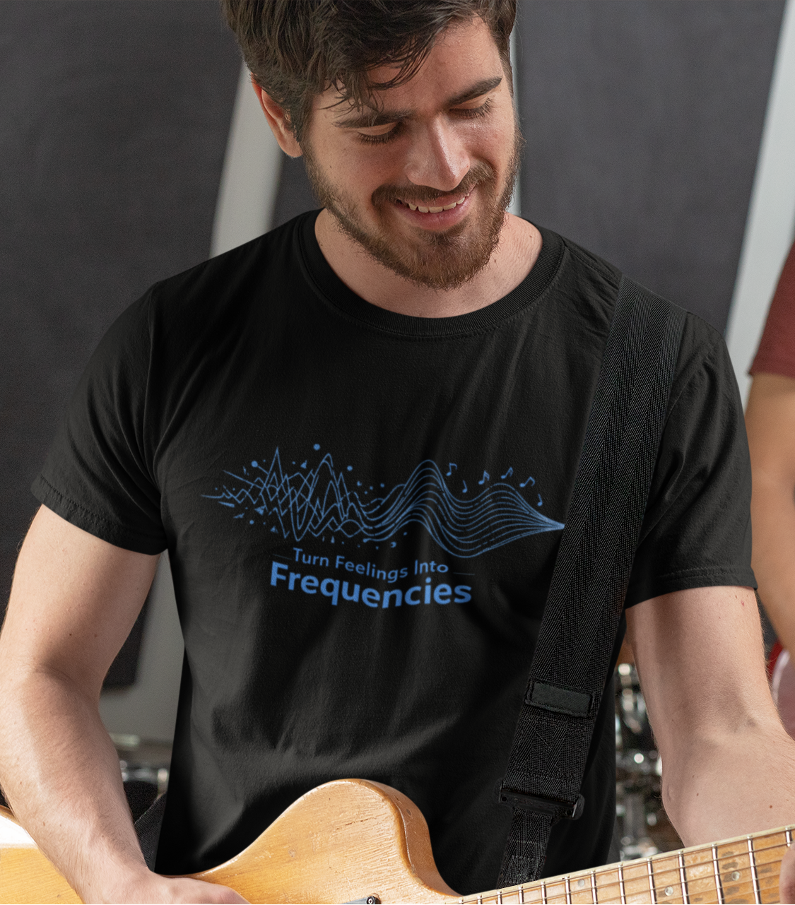 Turn Feelings Into Frequencies T-Shirt | Music Wave Graphic Tee