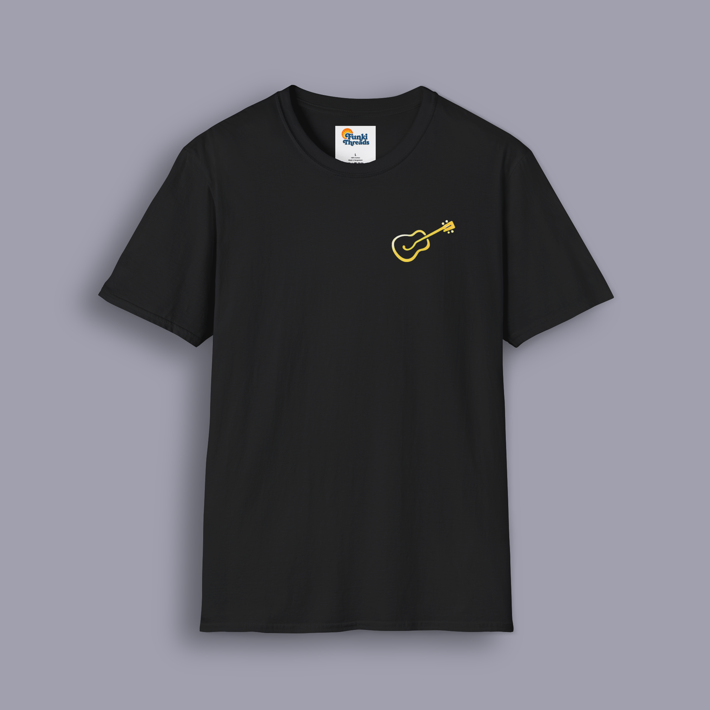 Things I Do in My Spare Time – Yellow Guitar Edition | Funny Guitar Lover T-Shirt (Front & Back Print)