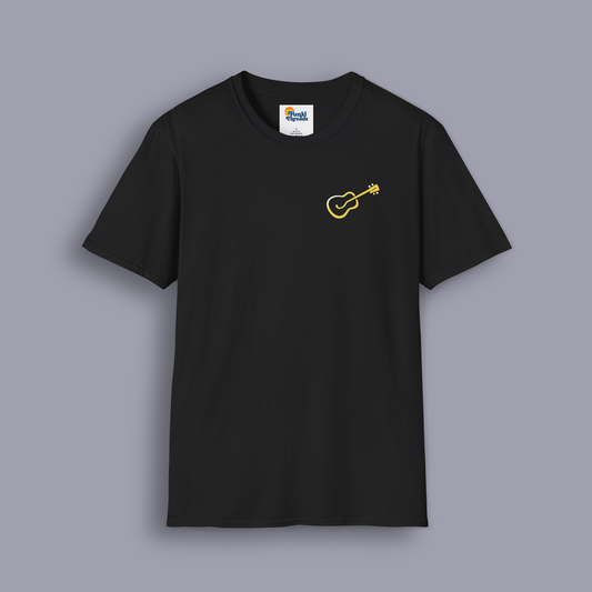 Things I Do in My Spare Time – Yellow Guitar Edition | Funny Guitar Lover T-Shirt (Front & Back Print)