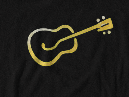 Things I Do in My Spare Time – Yellow Guitar Edition | Funny Guitar Lover T-Shirt (Front & Back Print)