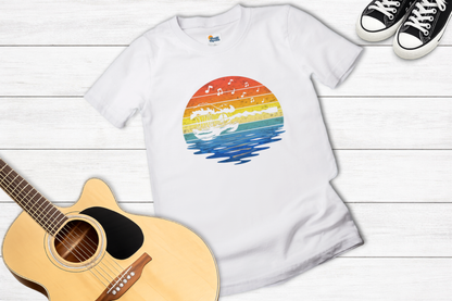 Retro Guitar Sunset T-Shirt | Vintage Music Lover Graphic Tee
