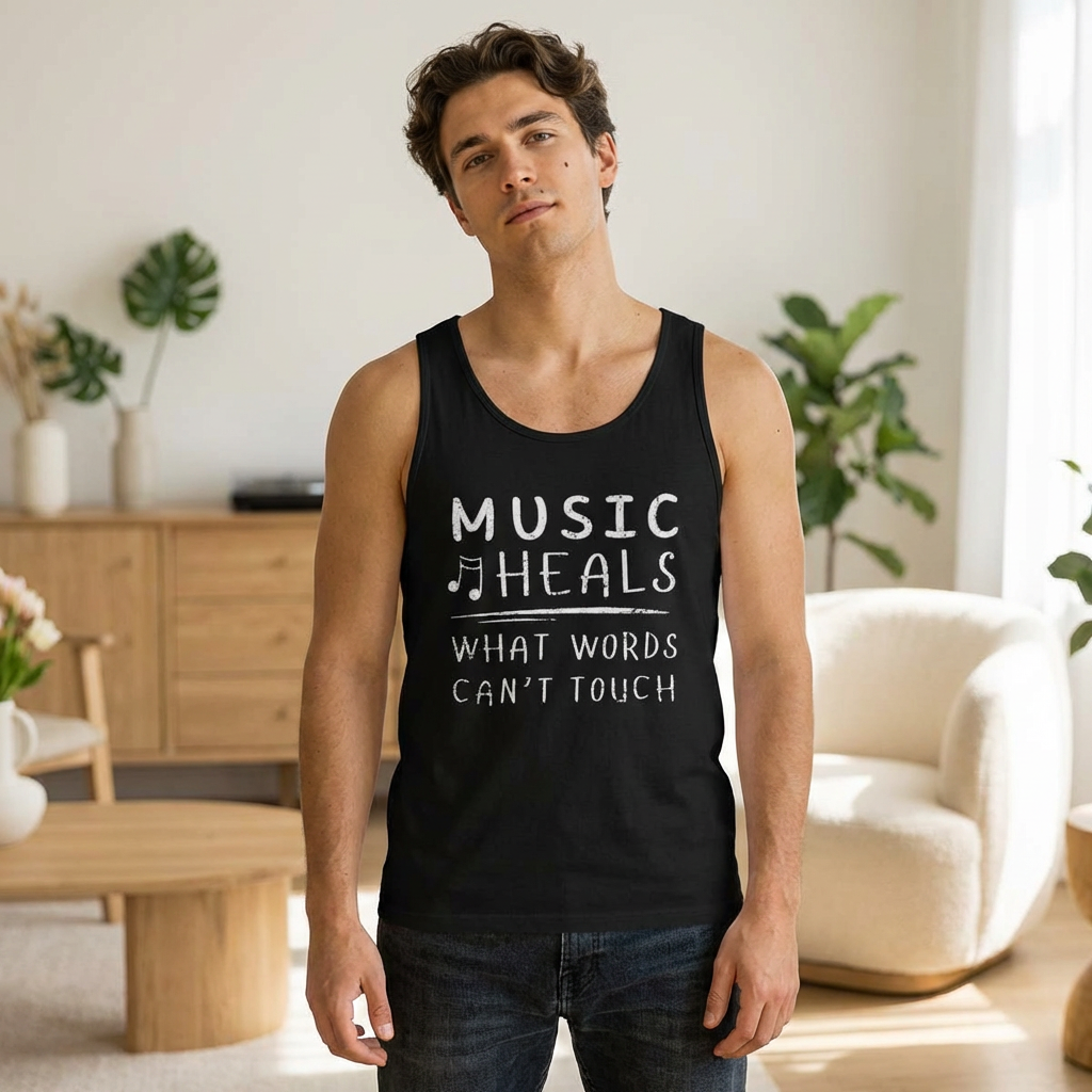 Music Heals What Words Can’t Touch Tank Top | Inspirational Music Lover Tank