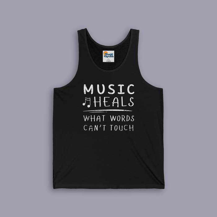 Music Heals What Words Can’t Touch Tank Top | Inspirational Music Lover Tank