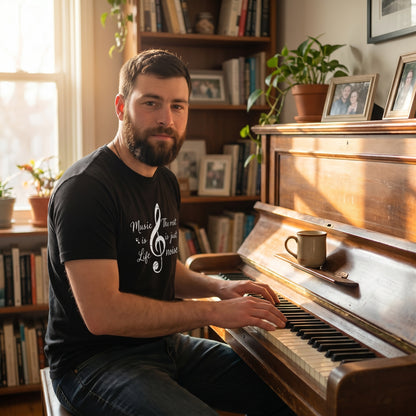 Music Is Life Shirt | The Rest Is Just Noise Music Quote Tee