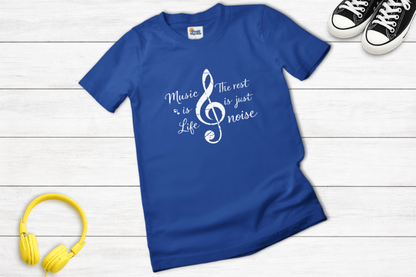 Music Is Life Shirt | The Rest Is Just Noise Music Quote Tee
