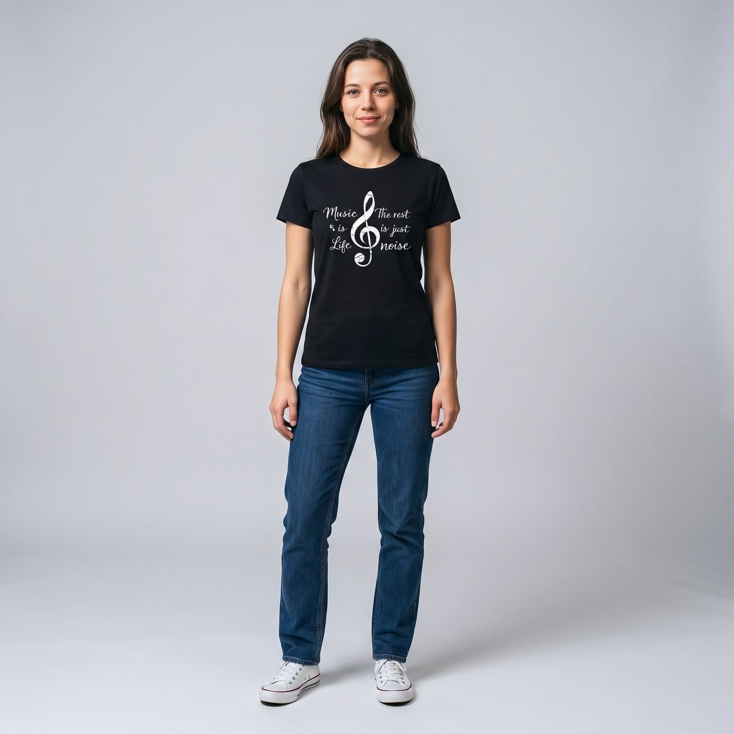 Music Is Life Shirt | The Rest Is Just Noise Music Quote Tee