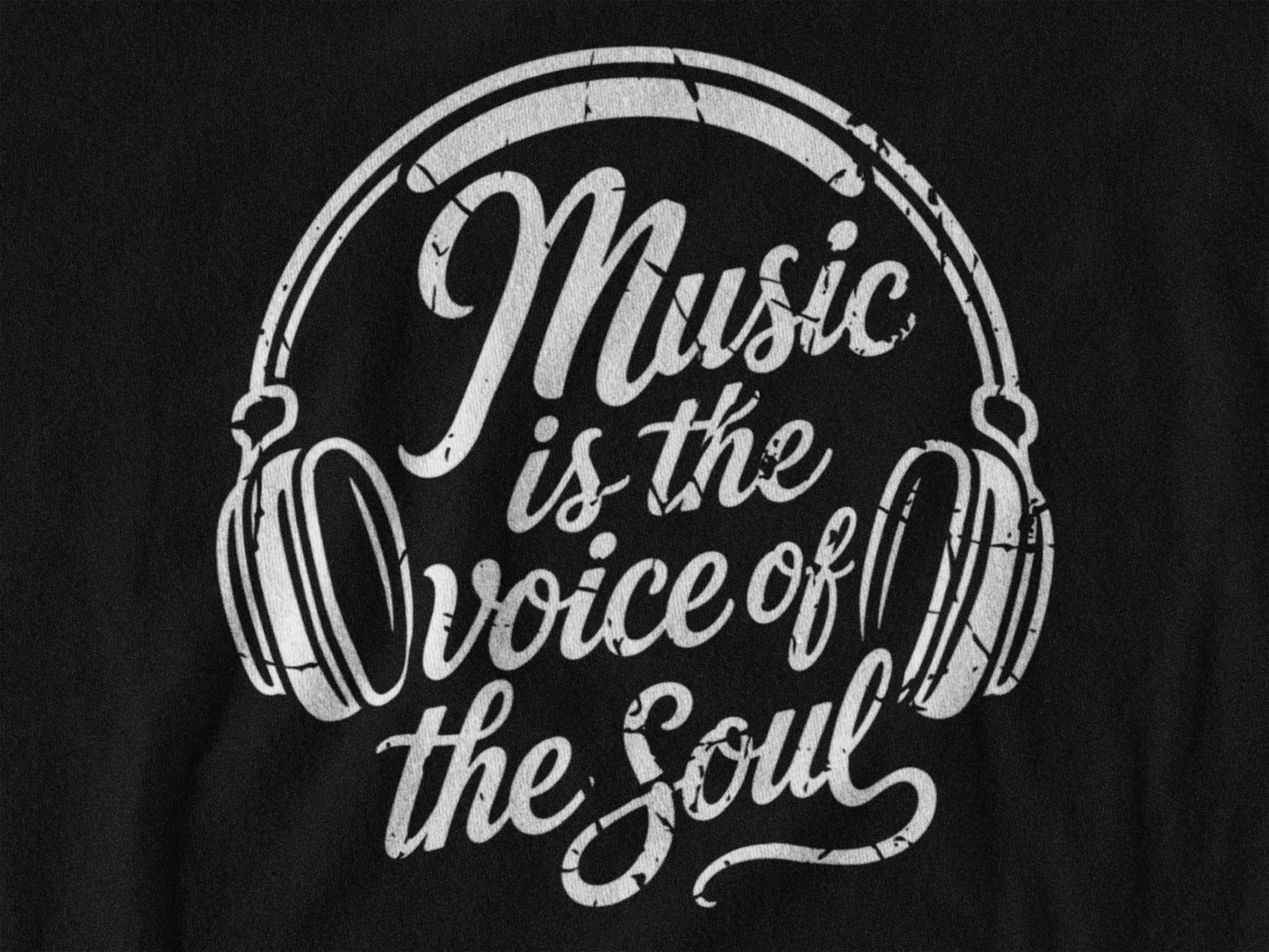 Soulful Music Lover Headphones Graphic Tee