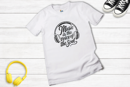 Soulful Music Lover Headphones Graphic Tee