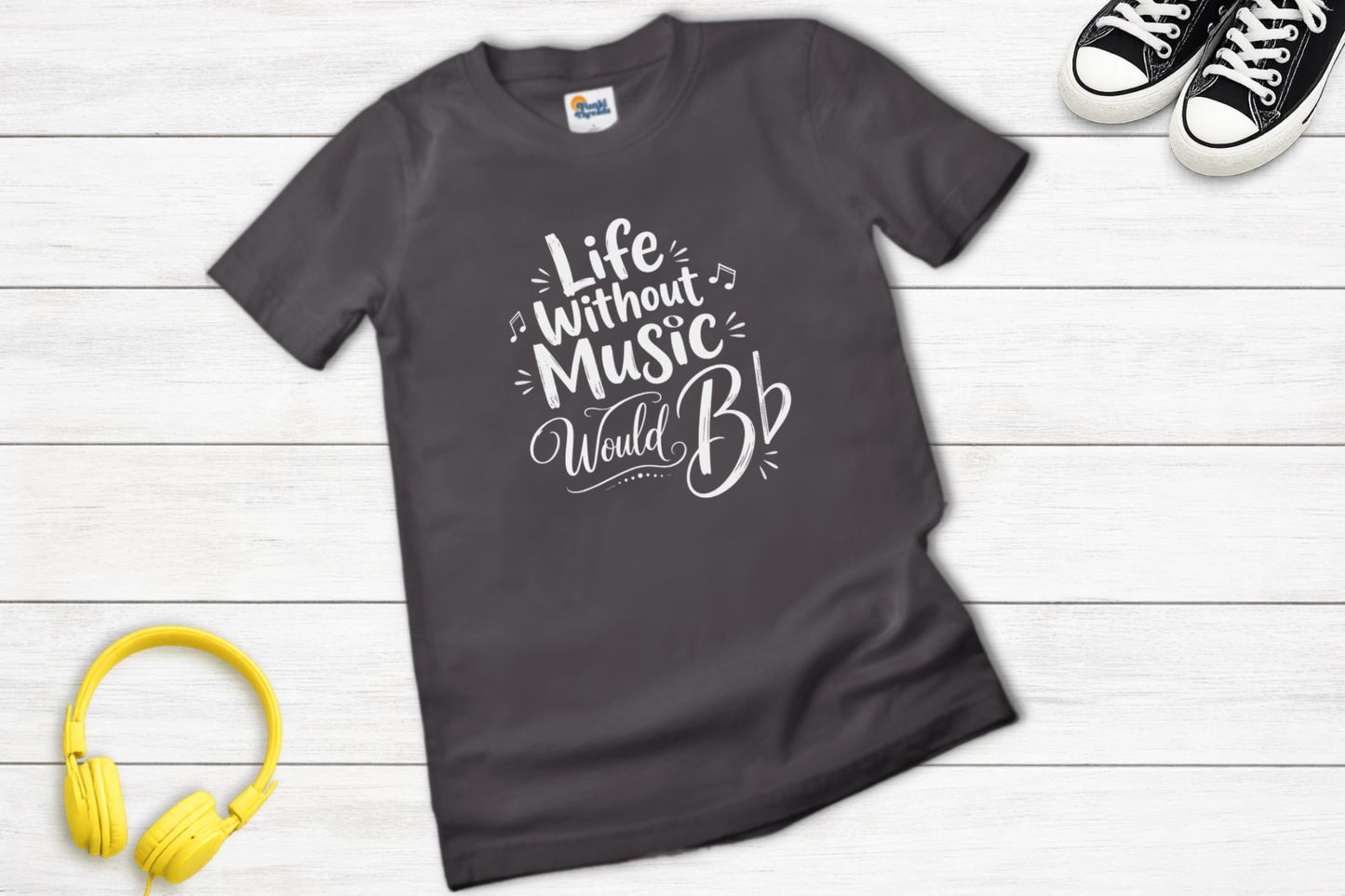 Life Without Music Would B-Flat Funny Music Lover Shirt