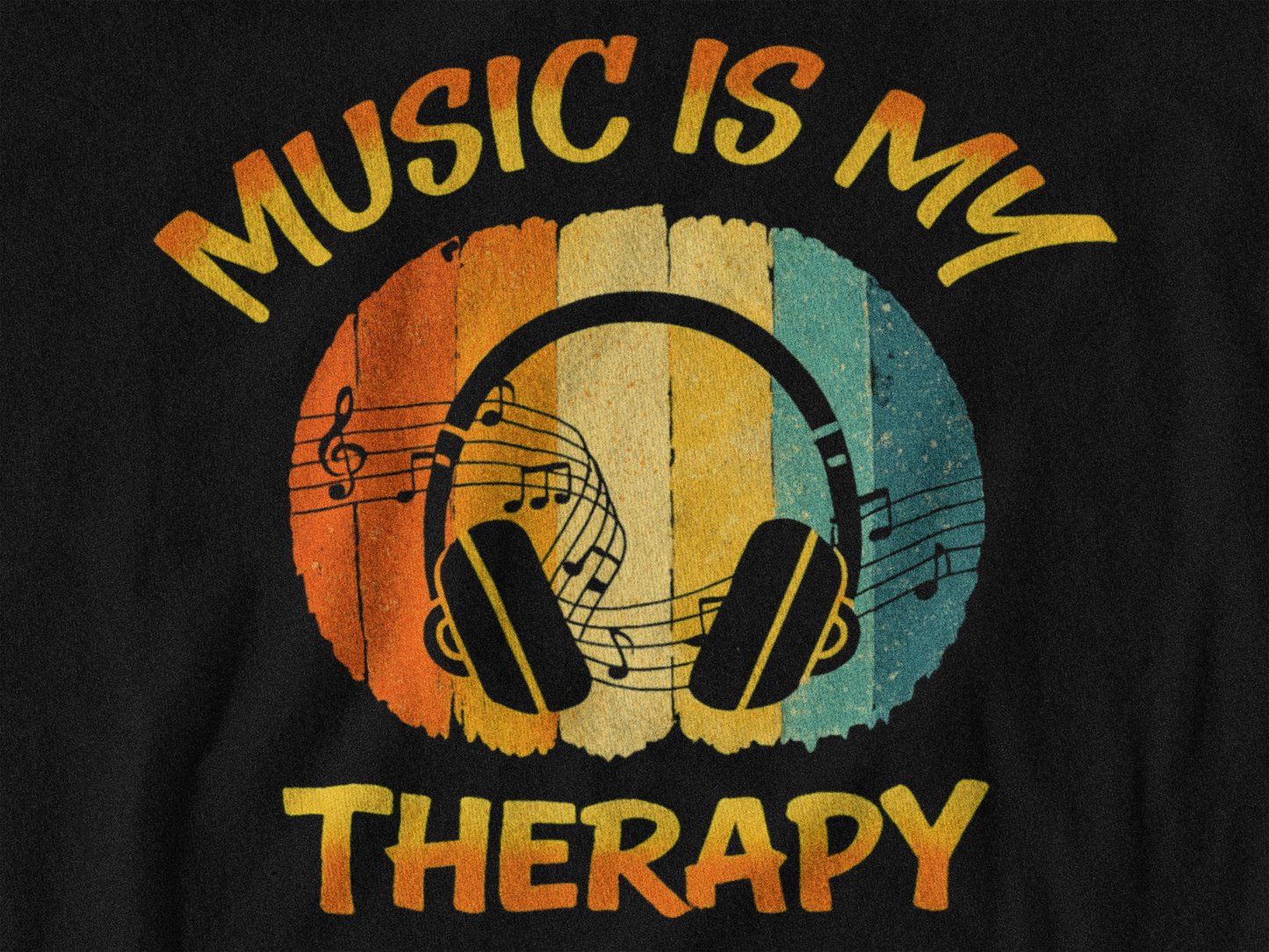 Music Is My Therapy Tank Top | Retro Music Lover Tank