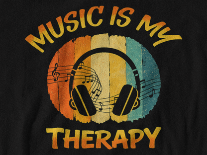 Music Is My Therapy Tank Top | Retro Music Lover Tank