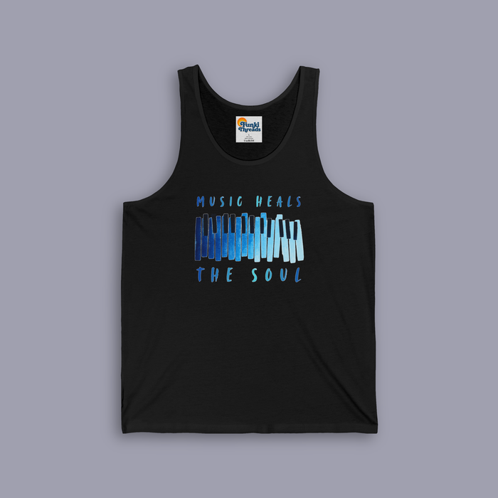 Music Heals the Soul Tank Top | Piano Keys Music Lover Shirt