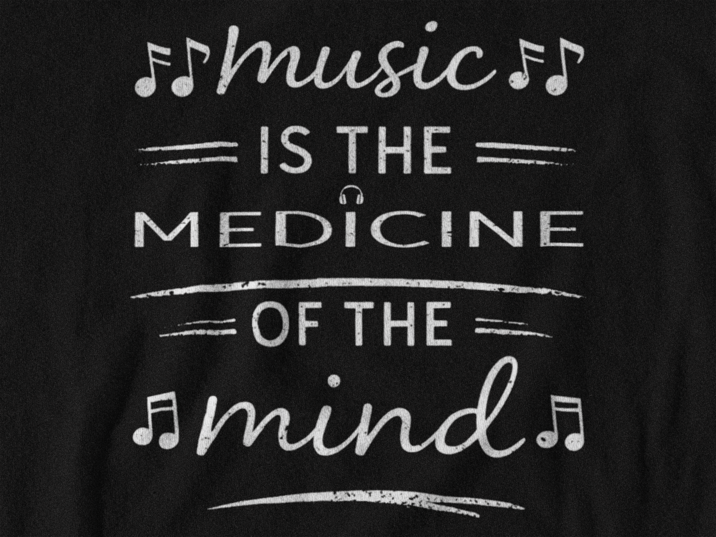 Music Is the Medicine of the Mind Tank Top | Music Lover Graphic Tank