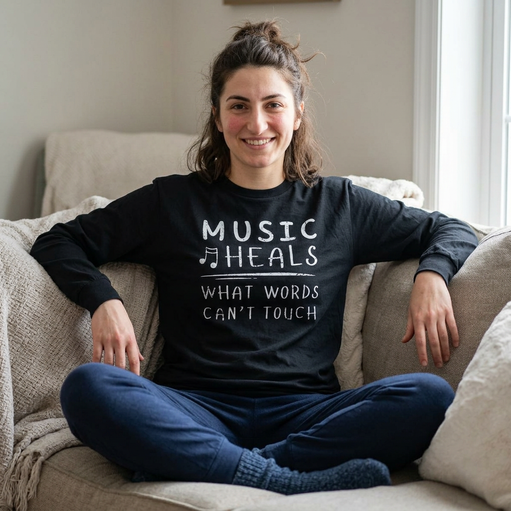Music Heals What Words Can’t Touch Long Sleeve Shirt
