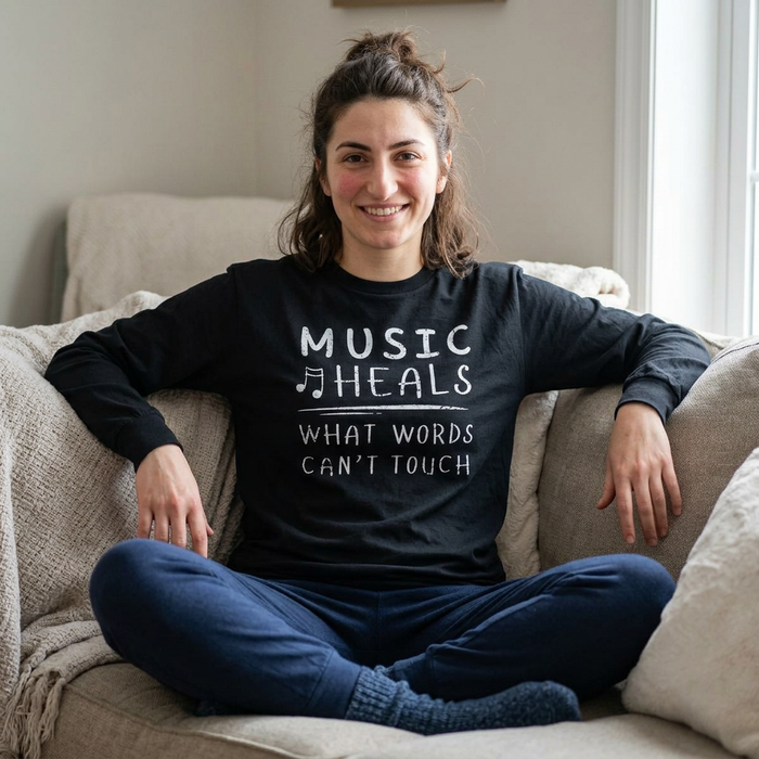 Music Heals What Words Can't Touch – Long Sleeve