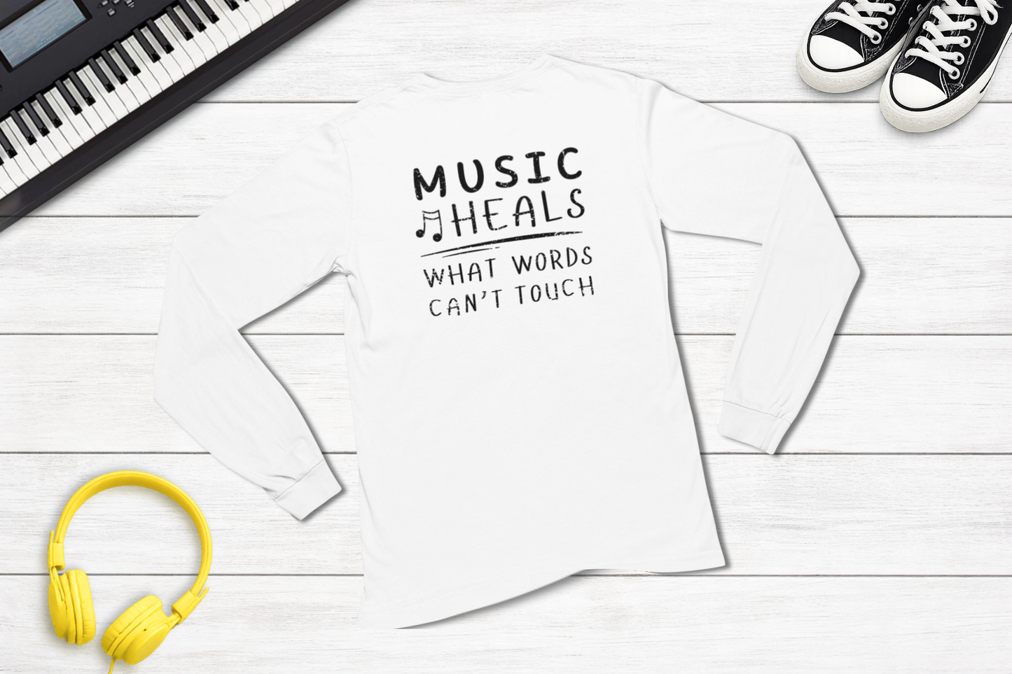 Music Heals What Words Can’t Touch Long Sleeve Shirt