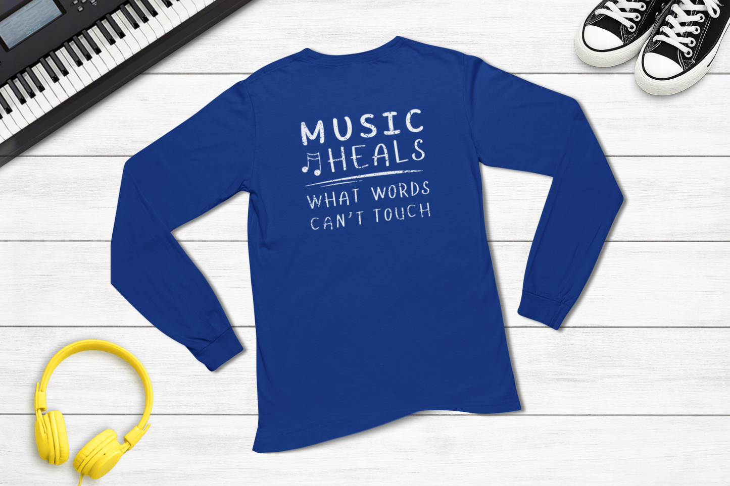 Music Heals What Words Can’t Touch Long Sleeve Shirt