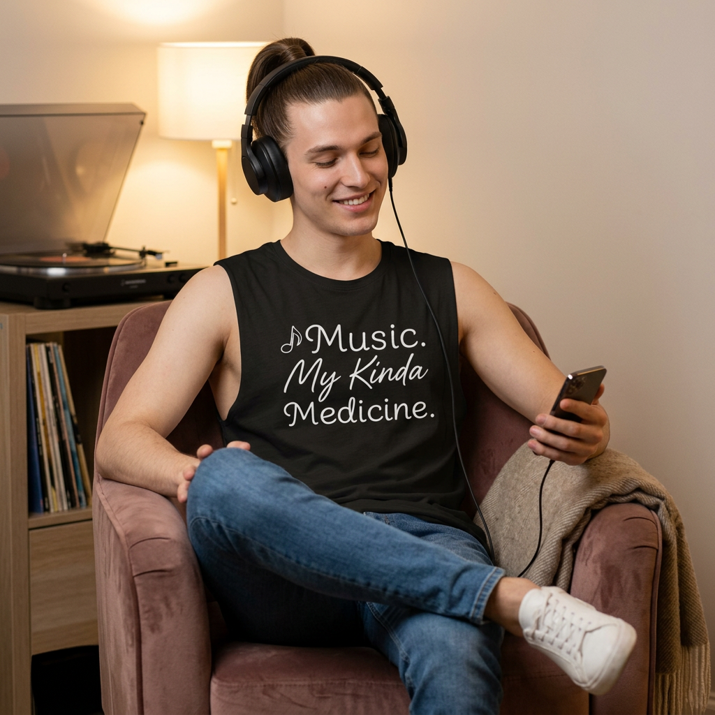 Music. My Kinda Medicine – Music Lover Tank Top