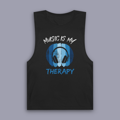 Music Is My Therapy Sleeveless Tank – music lover and mental health tank