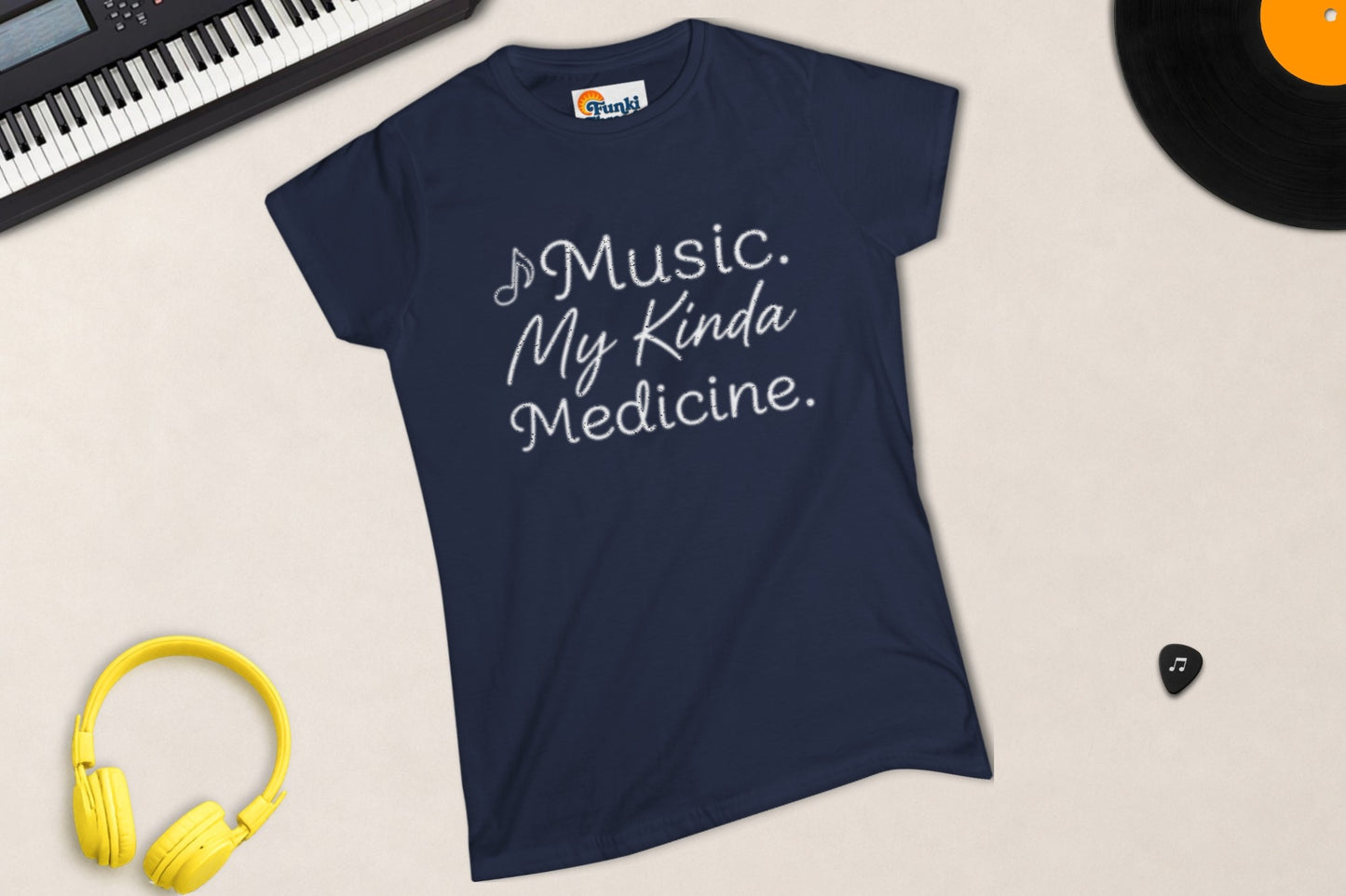 Music. My Kinda Medicine women's fitted music lover tee – Funki Threads