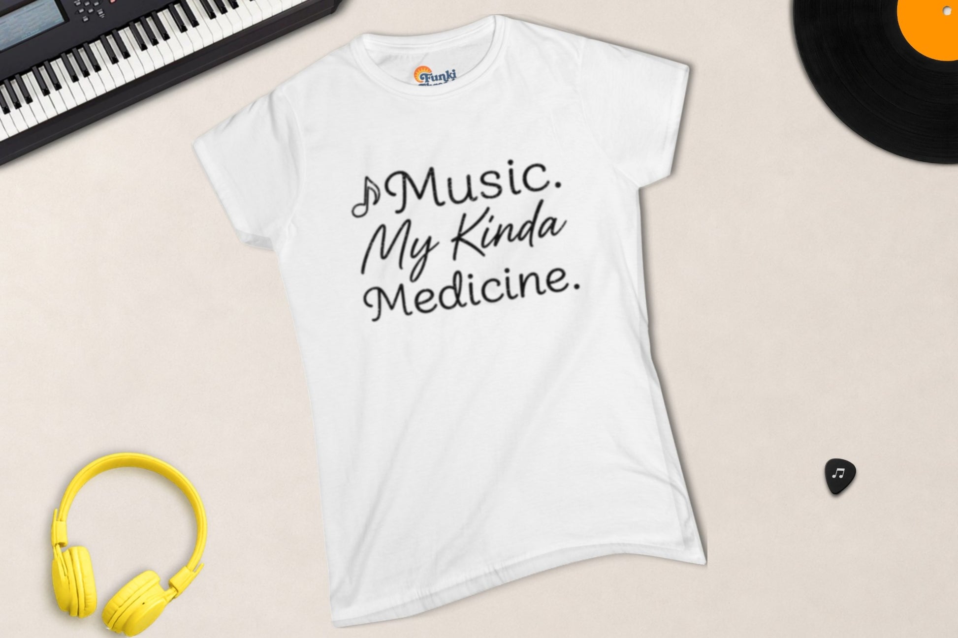 Music. My Kinda Medicine women's fitted music lover tee – Funki Threads