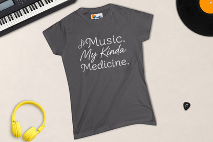 Music. My Kinda Medicine women's fitted music lover tee – Funki Threads