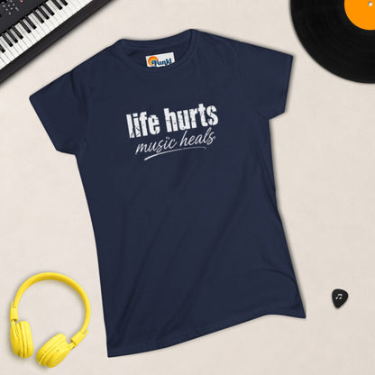 Life Hurts, Music Heals women's tee product photo