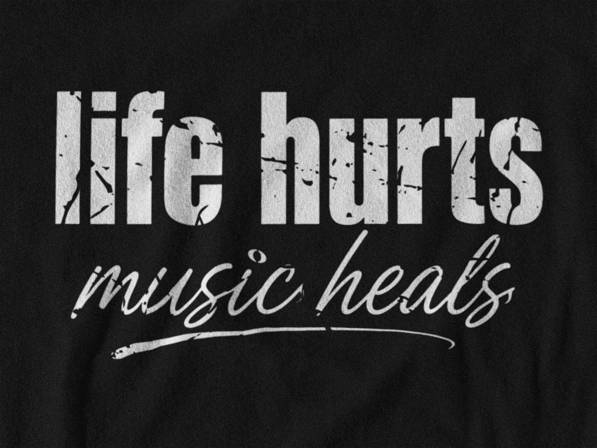 Life Hurts, Music Heals sleeveless tank product photo