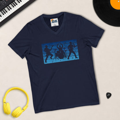 Rock Band Silhouette – V-Neck