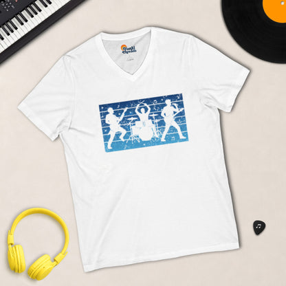 Rock Band Silhouette – V-Neck