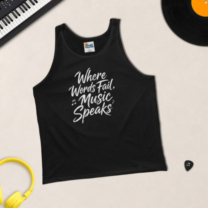 Where Words Fail, Music Speaks – Tank Top