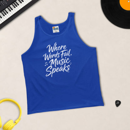 Where Words Fail, Music Speaks – Tank Top