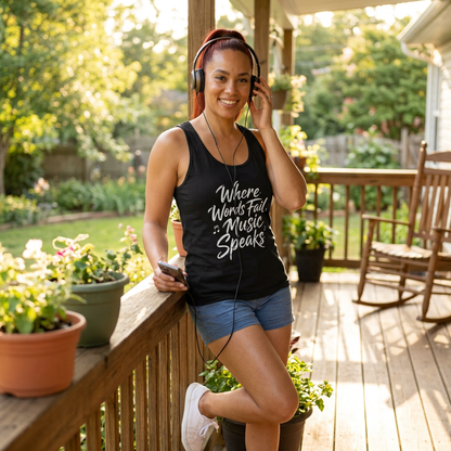 Where Words Fail, Music Speaks – Tank Top