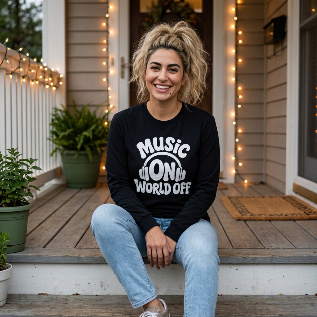 Music On, World Off – Long Sleeve