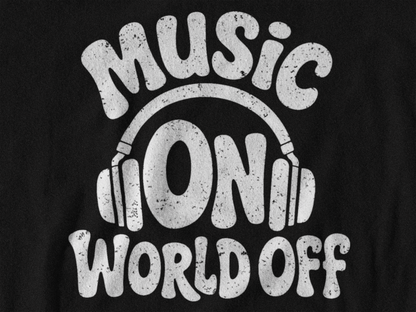 Music On, World Off – Women's Semi-Fitted Tee
