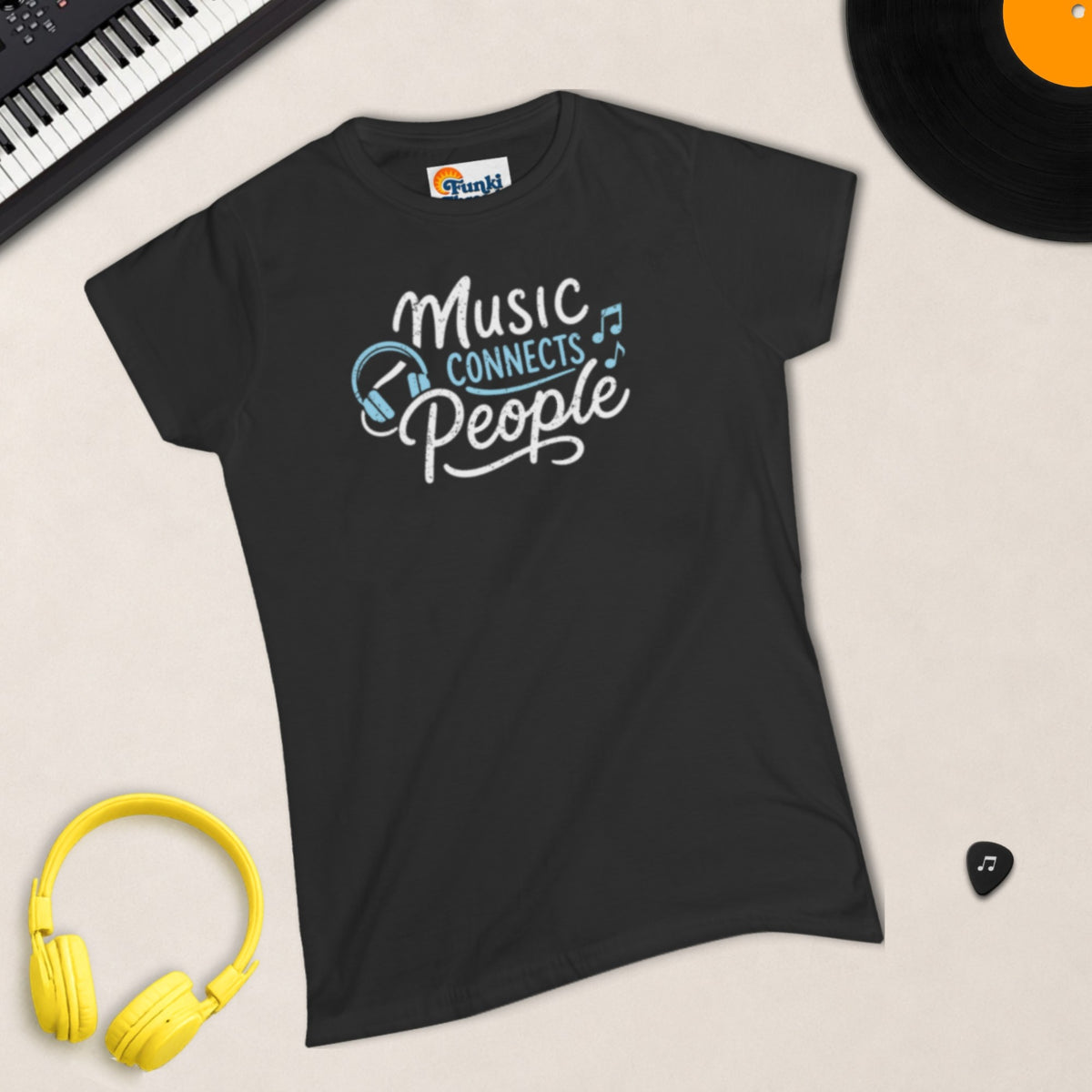 Music Connects People – Women's Semi-Fitted Tee