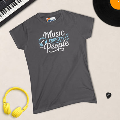 Music Connects People – Women's Semi-Fitted Tee