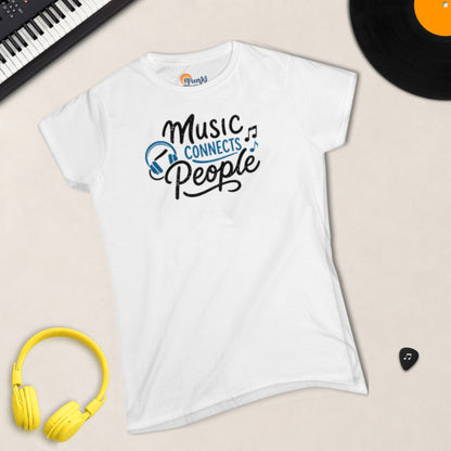 Music Connects People – Women's Semi-Fitted Tee
