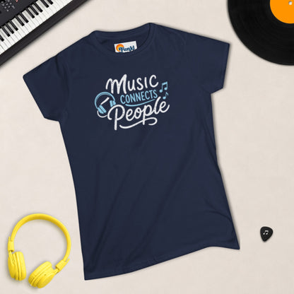 Music Connects People – Women's Semi-Fitted Tee