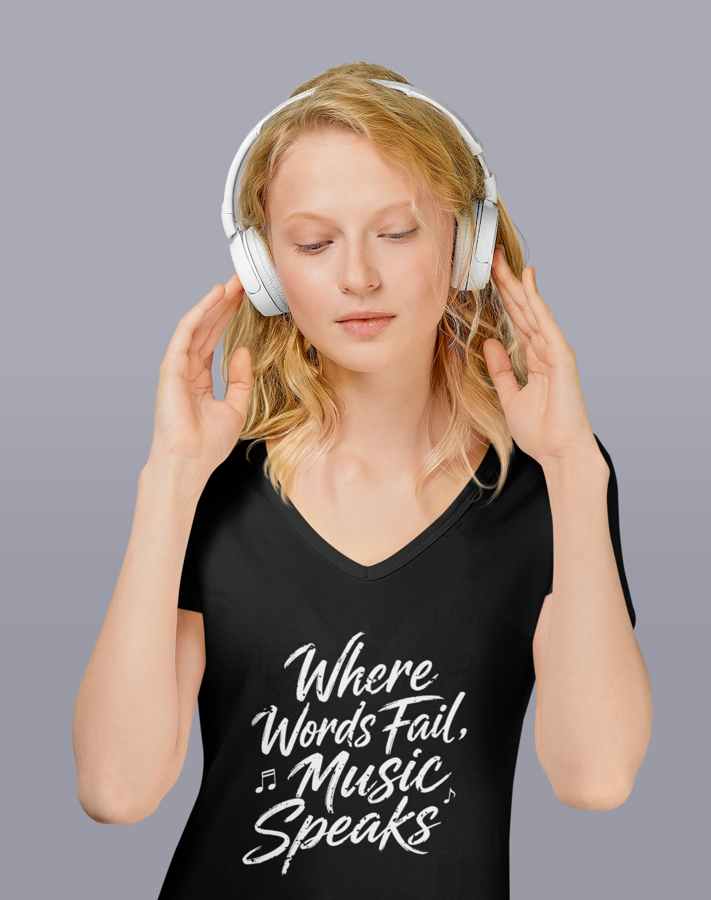 Where Words Fail, Music Speaks – V-Neck