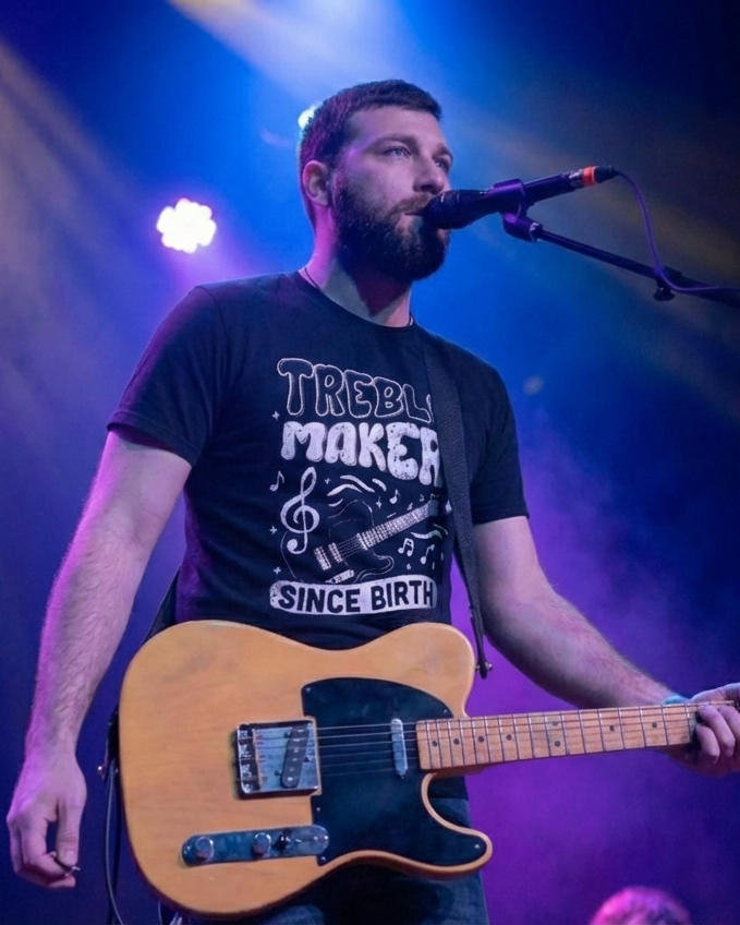 Treble Maker Since Birth T-Shirt – Funny Music Lover & Guitar Player Tee
