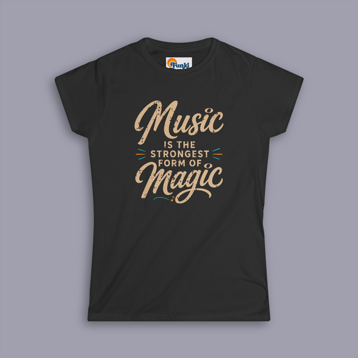 Where Words Fail, Music Speaks – Women's Semi-Fitted Tee