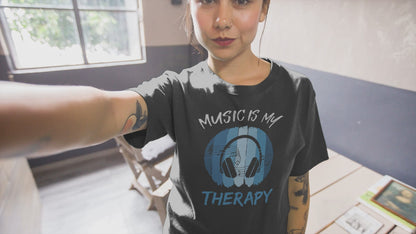 Music Is My Therapy T-Shirt | Music Lover Mental Health Tee